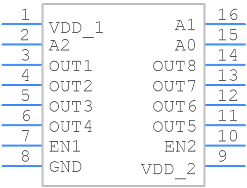SM5166P - China Asic - PCB symbol