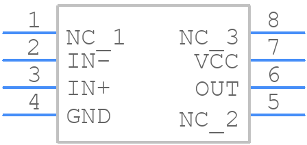 TLV3701CD - Texas Instruments - PCB symbol