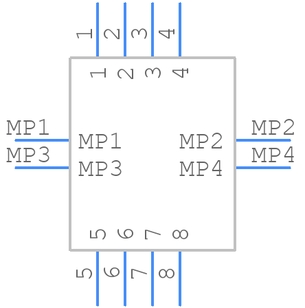 10155552-A108KLF - Amphenol - PCB symbol