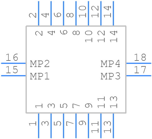 101P014FB110 - Amphenol - PCB symbol