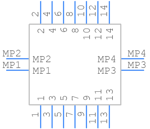 101R014FB110 - Amphenol - PCB symbol