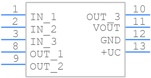 LES 50-NP - LEM - PCB symbol