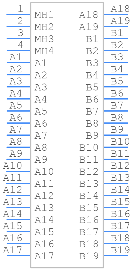 G97V21312HR - Amphenol - PCB symbol