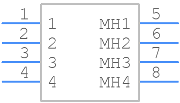 HSCHD02AR0001R - Amphenol - PCB symbol