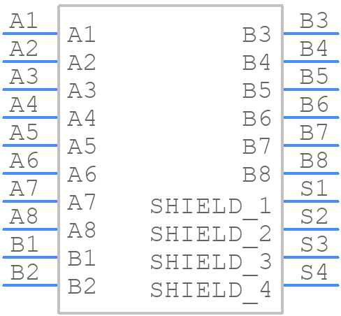 RJE1R288335403 - Amphenol - PCB symbol