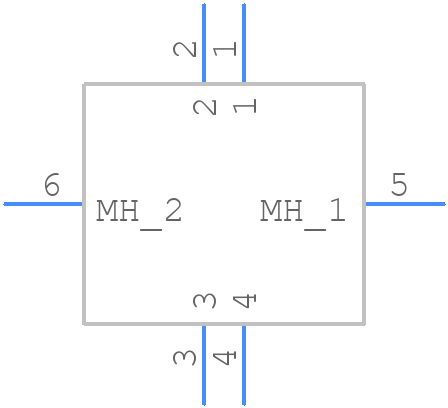 UE27BE5410H - Amphenol - PCB symbol