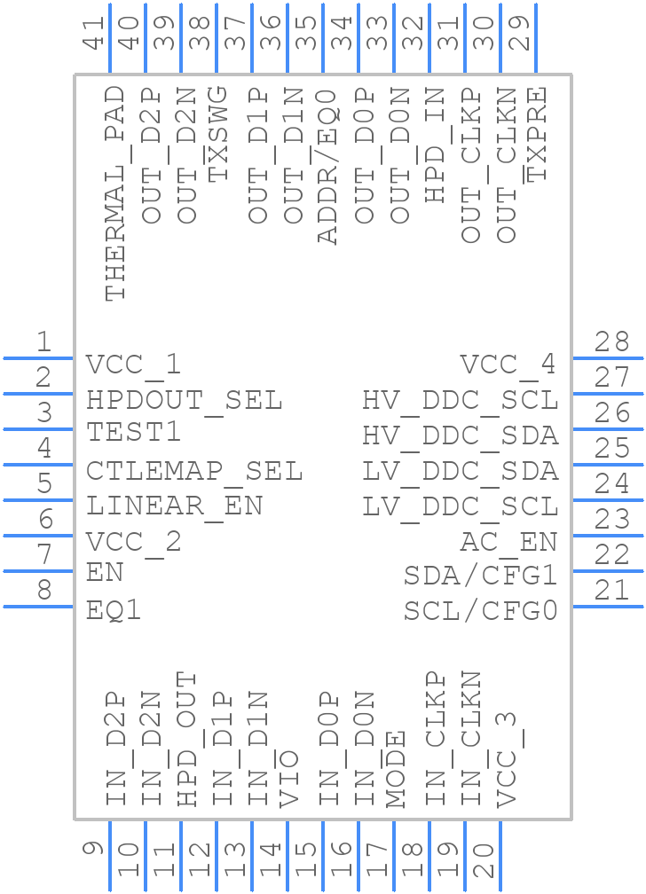 TDP1204IRNQT - Texas Instruments - PCB symbol