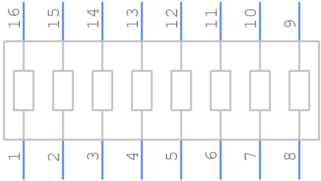 4116R-1-103F - Bourns - PCB symbol