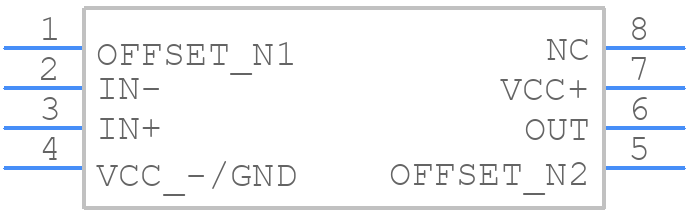 TLE2021QDRQ1 - Texas Instruments - PCB symbol