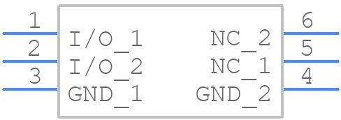 ESDLC0502P6-TP - MCC - PCB symbol