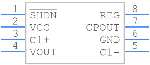 LTC1550LCMS8-2.5 - Analog Devices - PCB symbol
