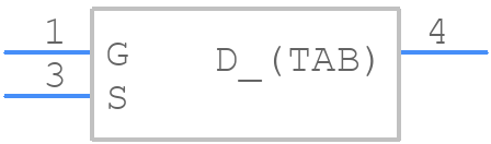 STD7NK40ZT4 - STMicroelectronics - PCB symbol