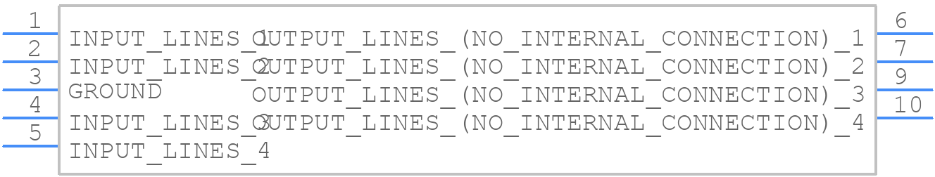 ESDSLC0534DFN10-TP - MCC - PCB symbol