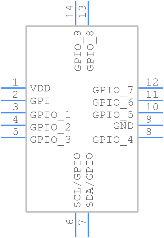 SLG46534V - Silego Technology - PCB symbol