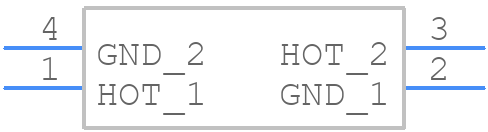 CX2016SA40000D0FPLG1 - Kyocera AVX - PCB symbol