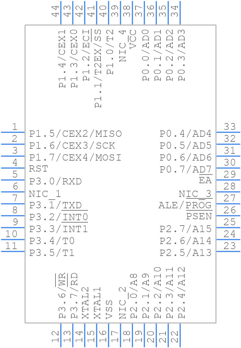 AT89C51RD2T-RLTUM - Microchip - PCB symbol