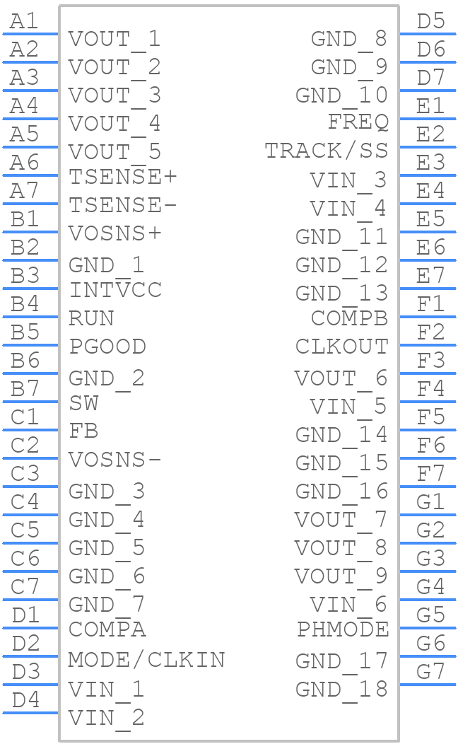 LTM4638IY - Analog Devices - PCB symbol