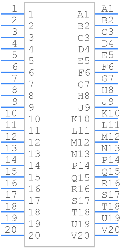 305-040-520-201 - EDAC - PCB symbol