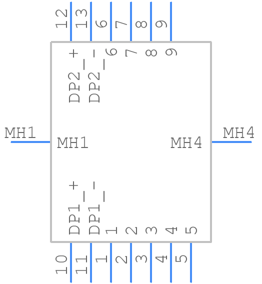 GMMD-VR4T-2SUR0 - Glenair - PCB symbol