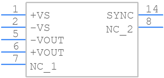 DCP021205P - Texas Instruments - PCB symbol