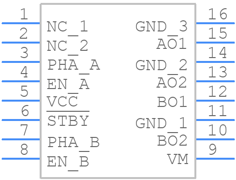 TC78H621FNG - Toshiba - PCB symbol