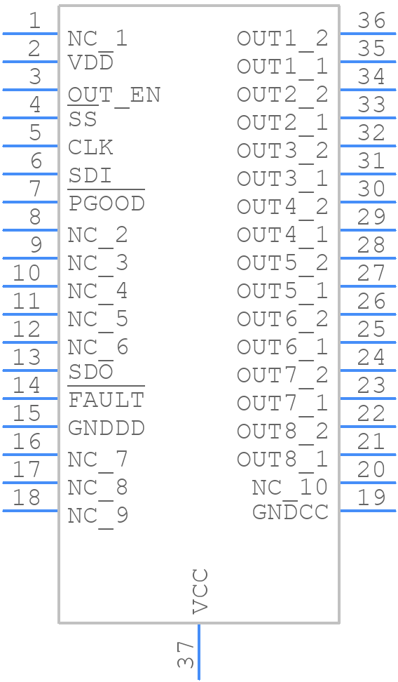 ISO808AQTR - STMicroelectronics - PCB symbol