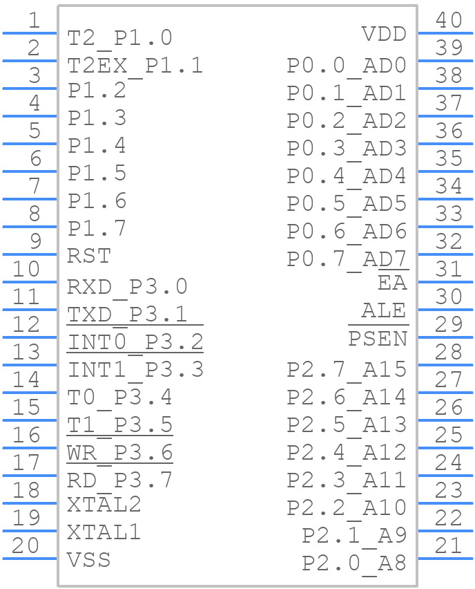 W78E054DDG - Nuvoton - PCB symbol