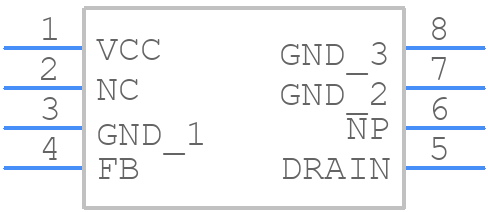 NCV1077P065G - onsemi - PCB symbol