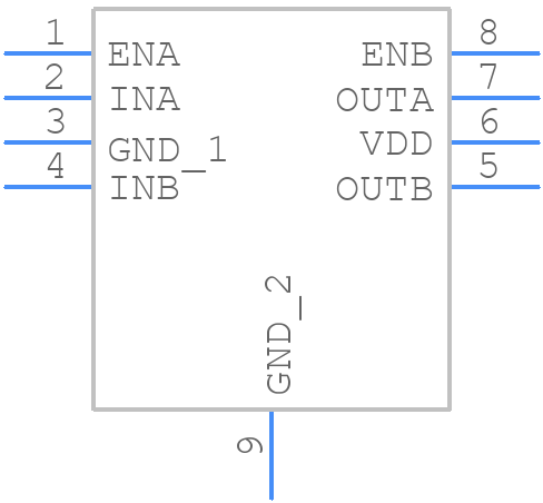 UCC27624QDGNRQ1 - Texas Instruments - PCB symbol