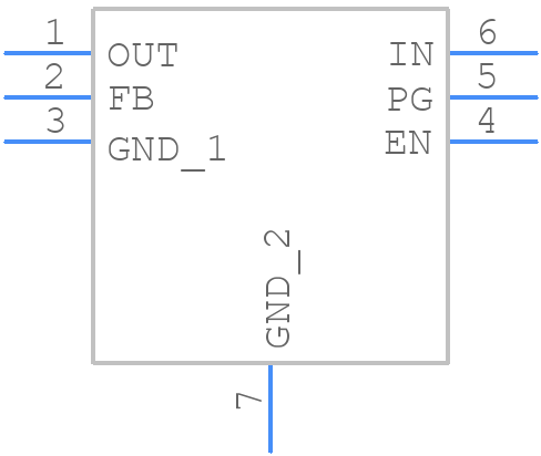 TPS74601PBDRVR - Texas Instruments - PCB symbol