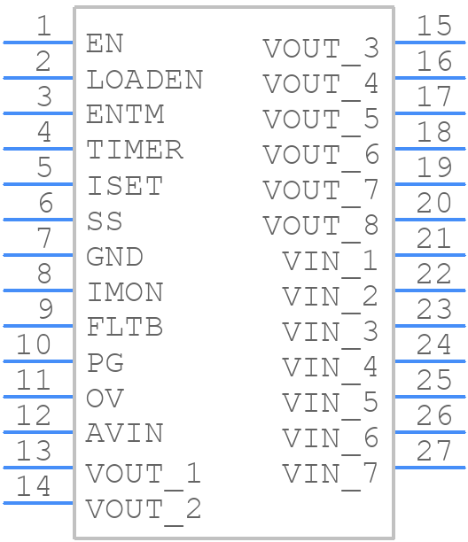 MP5025CGQV-Z - Monolithic Power Systems (MPS) - PCB symbol