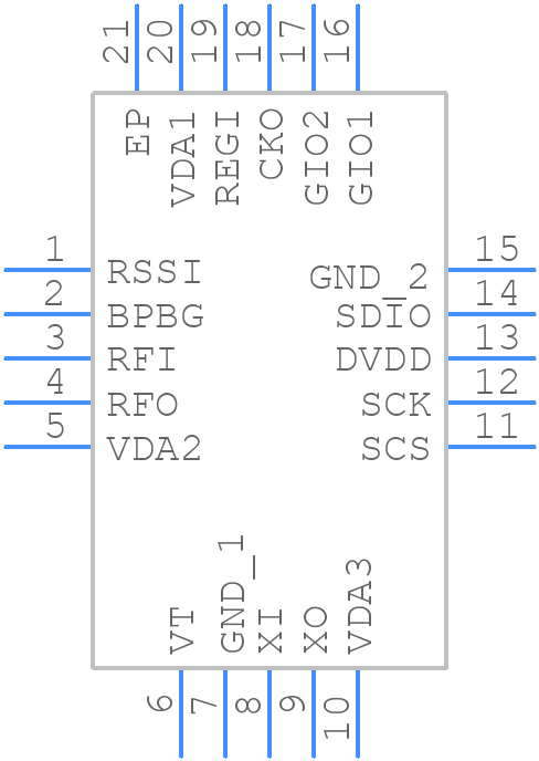 A7105 - AMIC Technology - PCB symbol