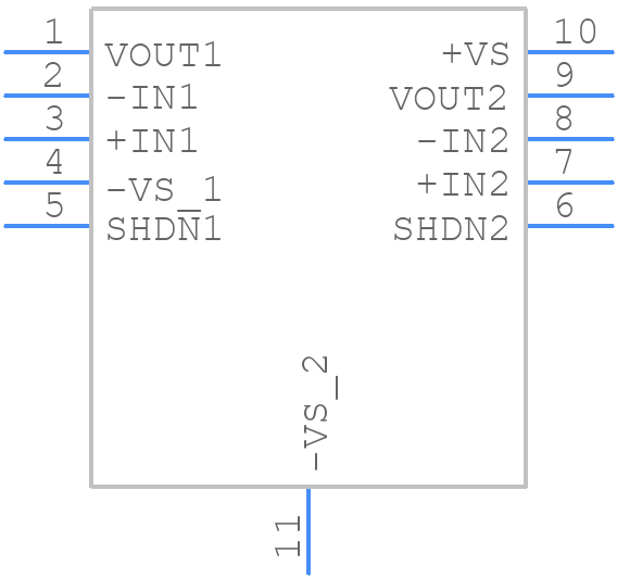 ADA4097-2BCPZ-RL7 - Analog Devices - PCB symbol