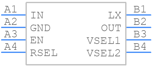 MAX38647BANA+T - Analog Devices - PCB symbol