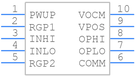 AD8351ARM - Analog Devices - PCB symbol
