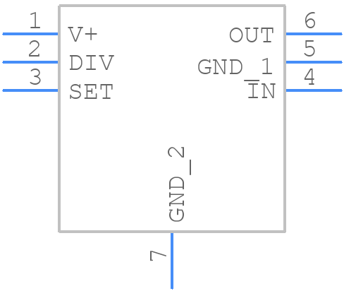 LTC6994HDCB-1#TRMPBF - Analog Devices - PCB symbol