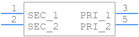CST25-0050 - Triad Magnetics - PCB symbol
