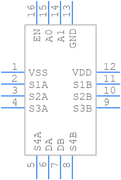 TMUX1109RSVR - Texas Instruments - PCB symbol