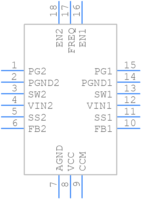 MPQ2166GD-AEC1-Z - Monolithic Power Systems (MPS) - PCB symbol