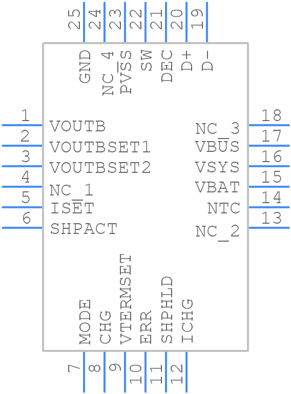 NPM1100-QDAA-R7 - Nordic Semiconductor - PCB symbol