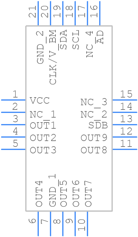 IS31FL3299-QFLS4-TR - Lumissil Microsystems - PCB symbol