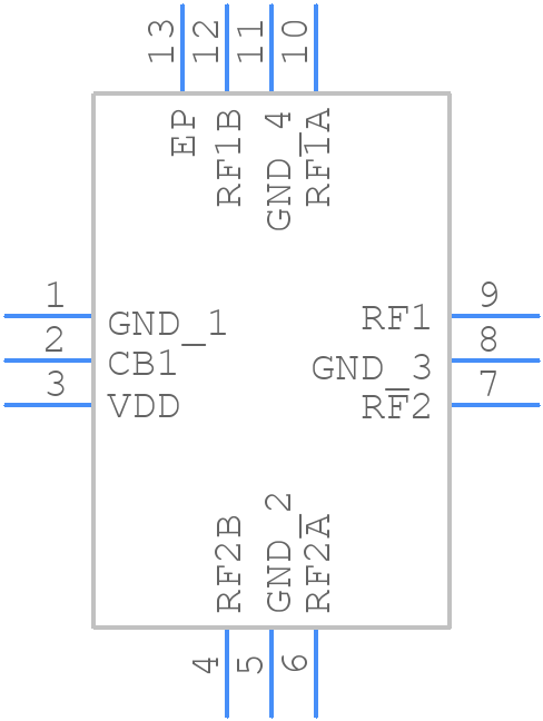 RFSW6222 - Qorvo - PCB symbol