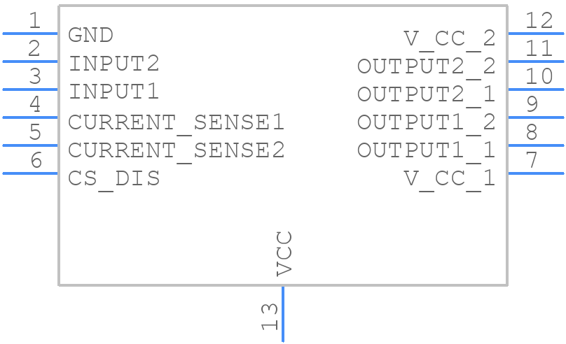 VND5050AJ-E - STMicroelectronics - PCB symbol