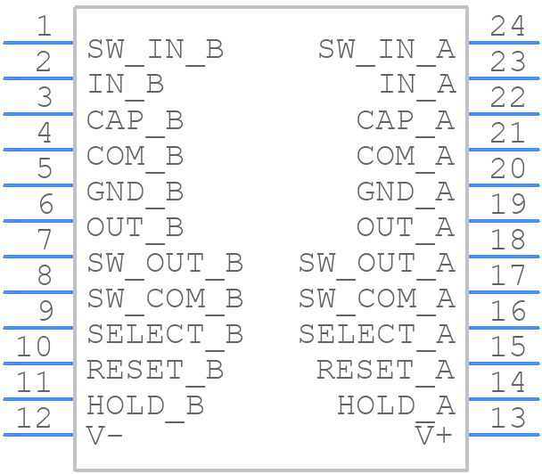 ACF2101BU - Texas Instruments - PCB symbol