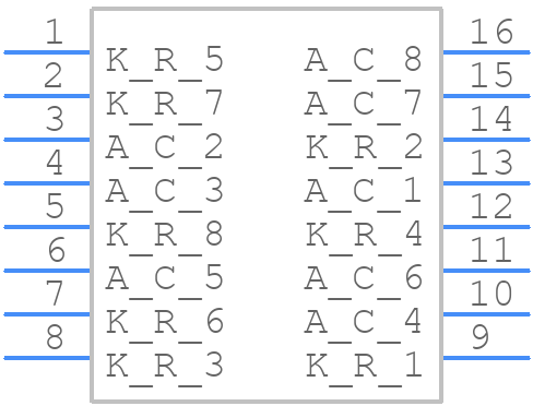 LDM-13488MI - Lumex - PCB symbol
