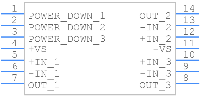 ADA4861-3YRZ - Analog Devices - PCB symbol