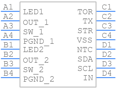 MP3332GC-Z - Monolithic Power Systems (MPS) - PCB symbol