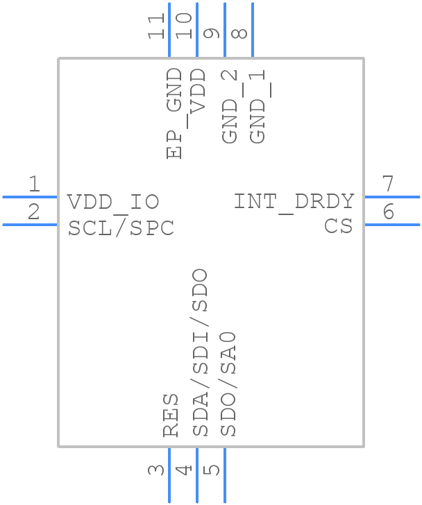 LPS33WTR - STMicroelectronics - PCB symbol
