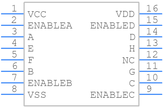 CD40109BE - Texas Instruments - PCB symbol
