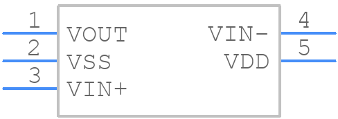 MCP6001T-I/OTVAO - Microchip - PCB symbol